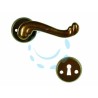 Ferramenta1.com | Maniglia barocco con rosetta in ottone - PA 1