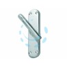 Ferramenta1.com | Cremonese vega in zama finitura ottone cromo satinato - PZ 1