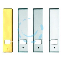 Ferramenta1.com | Copriavvolgitore rettangolare c/ taglio laterale modello eko in ottone - PZ 1