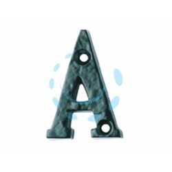 Ferramenta1.com | Lettera alfabeto "a" in ferro nero opaco - PZ 1