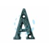 Ferramenta1.com | Lettera alfabeto "a" in ferro nero opaco - PZ 1