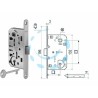 Ferramenta1.com | Serratura a bussola mediana evolution solo scr. nylon b. t.do cr. op. - PZ 1