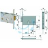 Ferramenta1.com | Elettroserratura da infilare per fasce mm.82 h 14010 - PZ 1