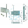 Ferramenta1.com | Serratura da infilare doppia mappa 57013 - PZ 1