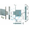 Ferramenta1.com | Serratura da infilare doppia mappa 57010 - PZ 1