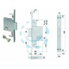 Ferramenta1.com | Serratura triplice da infilare doppia mappa 57226 - PZ 12