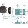Ferramenta1.com | Serratura triplice da applicare s/scrocco doppia mappa 57162 (ex57120) - PZ 1