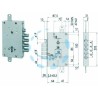 Ferramenta1.com | Serratura triplice applicare con scrocco cil. europeo blindate 56515 - PZ 1