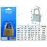 Ferramenta1.com | Lucchetto logo ottone arco normale in blister 21090 - BL 6