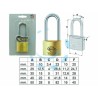 Ferramenta1.com | Lucchetto ottone arco lungo prium pl112 in blister - BL 12
