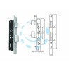 Ferramenta1.com | Serratura da infilare per montanti cil. ovale caten. e scrocco n92000 - PZ 10