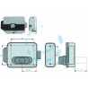 Ferramenta1.com | Elettroserratura cancelli reversibile foro variabile multipla 5011 - PZ 1