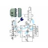 Ferramenta1.com | Serratura triplice applicare c/scrocco a pompa ch. piatta k55 3250k55 - PZ 1