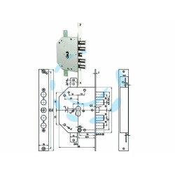Ferramenta1.com | Serratura triplice infil. c/scrocco cil. eu. clever blindate 2151 pe - PZ 1