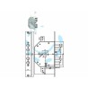Ferramenta1.com | SERRATURA TRIPLICE INFILARE C/SCROCCO CIL. EU. BL...