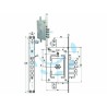Ferramenta1.com | Serratura triplice infilare c/scrocco doppia mappa blind. revers. 2650 - PZ 1