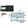 Ferramenta1.com | Ferroglietto con catenaccio 6 mandate con cilindro staccato 220cs - PZ 1