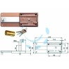 Ferramenta1.com | Ferroglietto p/ferro con catenaccio 6 mand. cil. fisso s/controp. 315 - PZ 1
