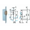 Ferramenta1.com | Serratura infilare montanti solo rullo 764 - PZ 10