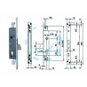 Ferramenta1.com | Serratura tripl. infilare montanti e persiane solo caten. c/quadro 783 - PZ 1