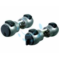 Ferramenta1.com | Pomolo premi e apri argento 12na - PZ 1