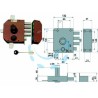 Ferramenta1.com | Serratura quintuplice da applicare con scrocco doppia mappa 20550 - PZ 1