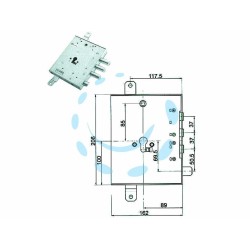 Ferramenta1.com | Serratura tripl. applic. scrocco cil. eu. blindate gardesa 898571grld - PZ 1