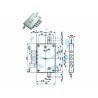 Ferramenta1.com | Serratura triplice applicare con scrocco dm blindate 52571/28 - PZ 1