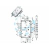 Ferramenta1.com | Serratura triplice applicare multif. scrocco d/mappa blindate 54595 - PZ 1
