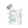 Ferramenta1.com | Serratura triplice infilare multif. scrocco cil. eur. blindate 85795 - PZ 1