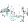 Ferramenta1.com | Serratura tripl. infil. per fasce d/mappa caten. e scr. mm.81 h f6873 - PZ 1