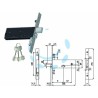 Ferramenta1.com | Elettroserratura tripl. infil. fasce d/m. cat. e scr. mm.64 h 5978 - PZ 1