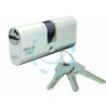 Ferramenta1.com | Cilindro a infilare ovale in  alluminio con chiave piatta 2140 - PZ 1