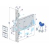 Ferramenta1.com | Serratura triplice da infilare per fasce doppia mappa mm.82 h 2008 - PZ 1