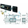 Ferramenta1.com | Ferroglietto applicare con catenaccio 6 mandate cilind. staccato - PZ 1