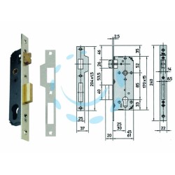 Ferramenta1.com | Serratura da infilare a cilindro 1 mandata 7435 - PZ 1