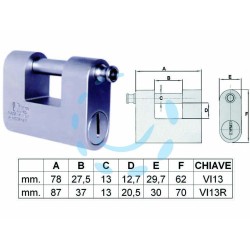 Ferramenta1.com | Lucchetto corazzato a una bocca "monolith" - PZ 1