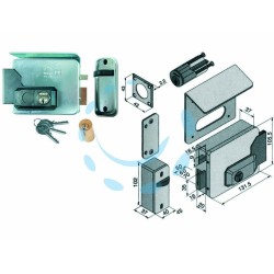 Ferramenta1.com | Elettroserratura per cancelli con tetto 331 - PZ 1