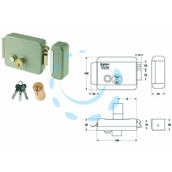 Ferramenta1.com | ELETTROSERRATURA PER CANCELLI CON PULSANTE SENZA ...