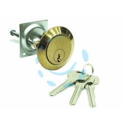 Ferramenta1.com | Cilindro esterno da applicare staccato in ottone 220 - PZ 10