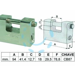 Ferramenta1.com | Lucchetto in acciaio monoblocco a una bocca - PZ 1