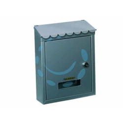 Ferramenta1.com | Cassetta postale media con tetto e chiave a cilindro grigia - PZ 12