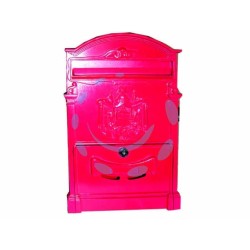 Ferramenta1.com | Cassetta postale in alluminio per esterni "residence" rossa - PZ 4