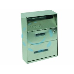 Ferramenta1.com | Cassetta postale portariviste per esterni in acciaio inox satinato  - PZ 8