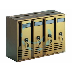 Ferramenta1.com | BLOCCHIERA SERIE CUBO 4 CASSETTE POSTALI PER INTE...