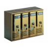 Ferramenta1.com | BLOCCHIERA SERIE CUBO 4 CASSETTE POSTALI PER INTE...