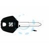 Ferramenta1.com | Chiavi moto look a-like porta transponder yh35rate  - PZ 1
