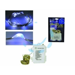 Ferramenta1.com | Filo Rame 100 LED Bianco Freddo a Batteria Uso In...