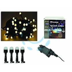 Ferramenta1.com | Lucciole a led bianco caldo per uso interno/esterno con gioco luci - PZ 1