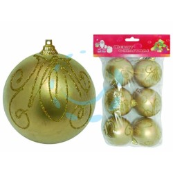 Ferramenta1.com | Sfere in plastica satinata colore oro - Luci e de...